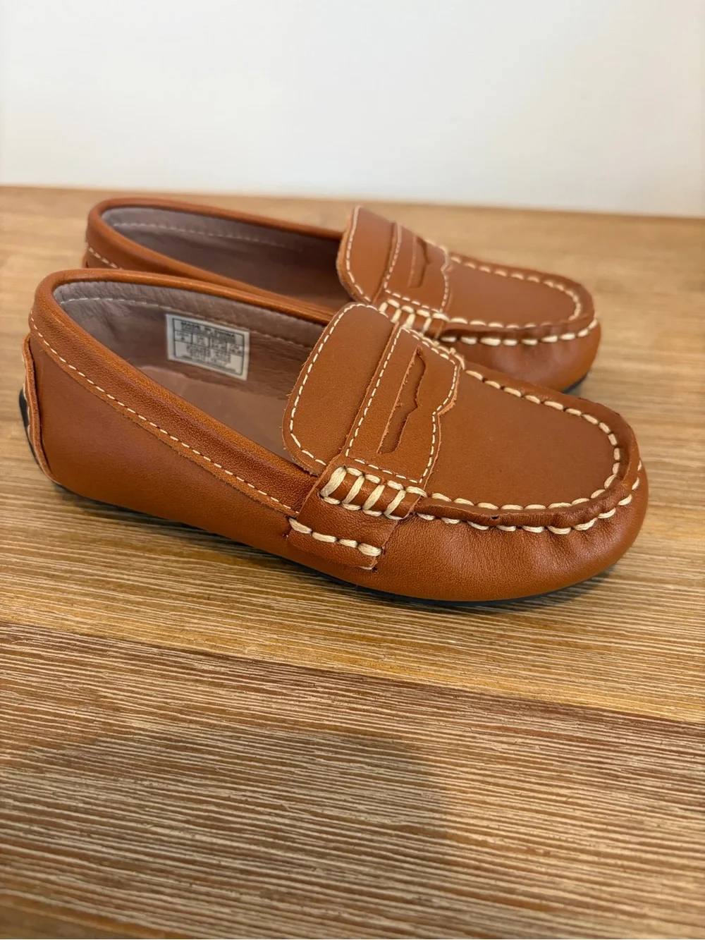 Ralph Lauren Toddler Penny Loafer in Tan Leather
